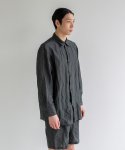 꼼소넛(COMSONNOT) Metallic shirt (Gray) [Man]