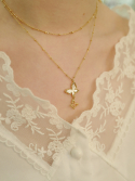 피오레(FIORE) nacre fleur wing necklace