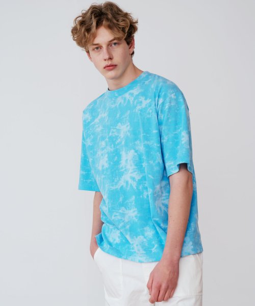 MUSINSA公式 GLW TIE DYE SHORT SLEEVE T SHIRT BLUE