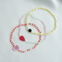 트레쥬(TREAJU) sweet color heart gemstone bracelet