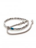쇼브오프(SHOVEOFF) [세트상품] SVB - #228 Bead Chain Layered Bracelet