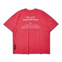 발란트(BALANT) 피그먼트 호프 앤드 패션 티셔츠 - 레드