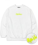레이쿠(REIKU) rk neon logo mtm-hq white 맨투맨