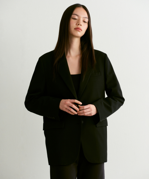 MUSINSA MUSINSA STANDARD WOMAN WOMENS OVERSIZED BLAZER BLACK