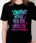 돌돌(DOLDOL) Lily-tshirts-20 러블리 릴리 여자 북극곰 스노우보드 선수 익스트림 캐릭터 그래픽 디자인 티셔츠 티