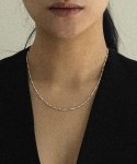 이오유스튜디오(EOU STUDIO) small ball chain necklace-silver