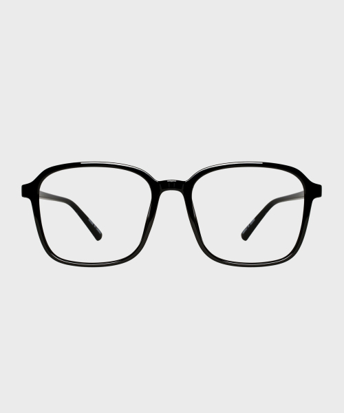 134MM - Newtro Square Round Black Blue Light Blocking Lenses