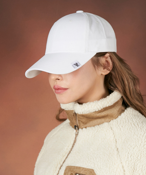 VARZAR - Label Visor Oversized Cap White