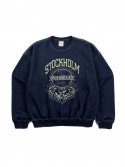 웨이브유니온(WAVE UNION) Stockholm Oversized fit Sweatshirt navy