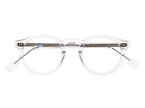ALO EYEWEAR - [ALOXROUNZ] AR7003A C3 Vintage Frame Round Clear Transparent Horn-Rimmed Glasses