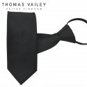 토마스 베일리(THOMAS VAILEY) 자동/지퍼넥타이- 예장 블랙 와이드 8cm