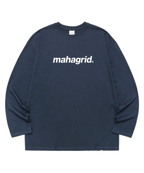 Musinsa Mahagrid Basic Logo Ls Tee Navy Mg Bsmt A