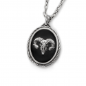 스팅925(STING925) Ram Skull Onyx Pendant