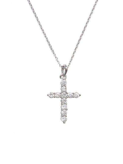 MACIER - Mini cross pendant necklace