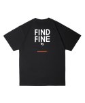 위티나트(WITINART) FFBW 언더라인 반팔 티셔츠 블랙