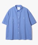 제로(XERO) Solid Box Shirts [Sax Blue]