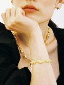 이스트인디고(EASTINDIGO) Rubble necklace Gold