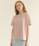 프라이하잇(THEFRHT) 스탠다드 로고 라운드 넥 티셔츠 핑크