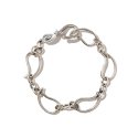 크루치(KRUCHI) line paisley bracelet (silver)