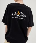 밴웍스(VANNWORKS) I just need to go camping 오버핏 반팔 티셔츠 (VNCTS240) 블랙