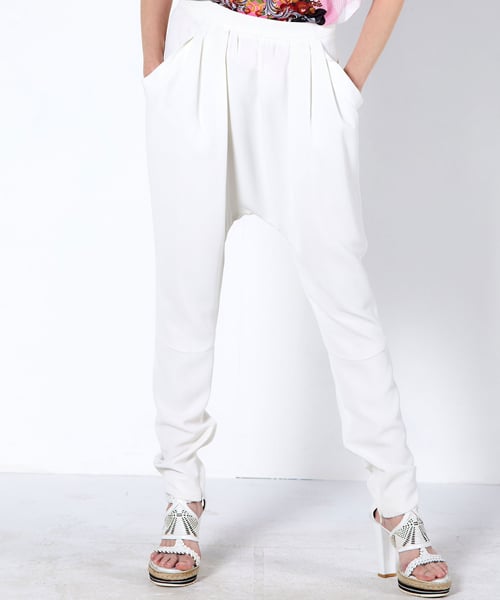 GREEDILOUS - Loose-fit baggy pants white