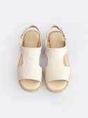 흰(HEENN) Boxy Sandals_Cream