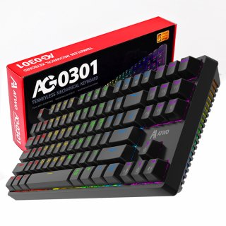 에이투(ATWO) 게이밍 LED 텐키리스 기계식 키보드 에이투 AG0301
