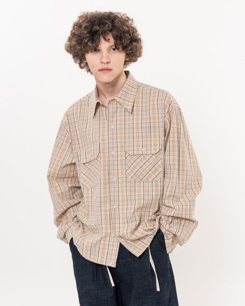 Musinsa Beslow Originals Fw Two Pocket Check Shirt Beige Check