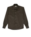 벨리프(BELLIEF) Essential Gaberdine cotton shirts (Dark Brown)