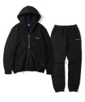 아이코노그라피(ICONOGRAPHY) [SET] Hoodie 2way Zip-up & Training jogger BK