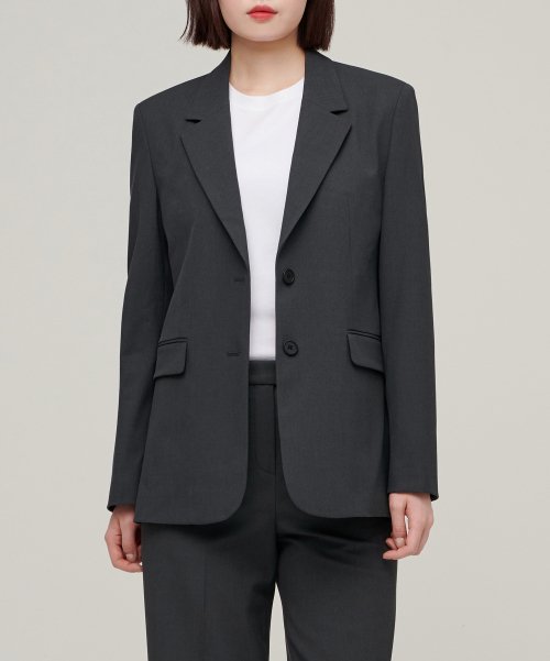 MUSINSA公式 MUSINSA STANDARD WOMAN WOMENS BASIC BLAZER GRAY