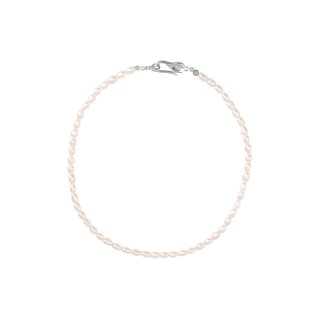 로울(LOWOOL) Basic rice pearl necklace