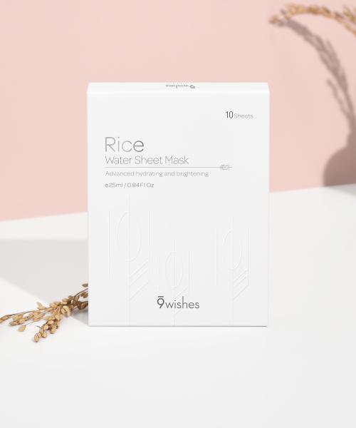 9wishes Rice Water Sheet Mask, 10 Sheets