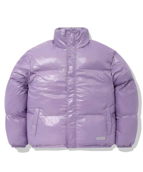 Musinsa Saintpain Sp Short Puffer Jacket Glossy Purple