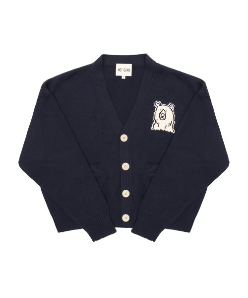 Musinsa Not Ours Supima Cotton Knit Cardigan Navy