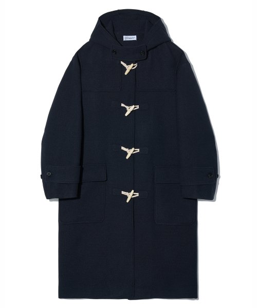 Musinsa Partimento Oversized Melton Duffel Long Coat Navy