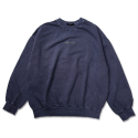 모노파틴(MONOPATIN) night light text pigment washing sweatshirt – navy