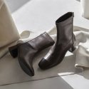 피어포(PIER4) 레더 앵클부츠 브라운 Leather Ankle Boots_FLPRBF3W04