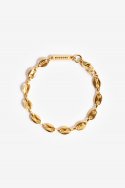 모드곤(MODGONE) 골드톤 빈체인 심플 팔찌  Gold-tone Bean Chains Simple Bracelet