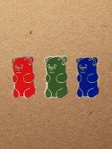핀덱스(PINDEX) GUMMY BEAR 3 PACK-red green blue