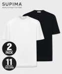 엘무드(LMOOD) [2PACK] YOUNG 실켓 반팔 티셔츠 ( 11 COLOR )