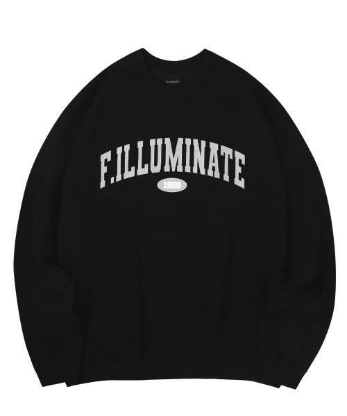 Musinsa Filluminate Oversized Arch Logo Sweatshirt Black