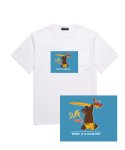 SURF ONLY 오버핏 반팔 티셔츠 (VNDTS212) 화이트
