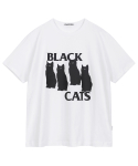 비바스튜디오(VIVASTUDIO) BLACK CAT TEE [WHITE]