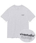 비바스튜디오(VIVASTUDIO) LOCATION SHORT SLEEVE [MELANGE GREY]