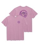 이스트쿤스트(ISTKUNST) 로고＆스마일리 티셔츠 핑크(IK2CMMT500A)
