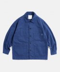 에스피오나지(ESPIONAGE) French Wide Work Jacket (Moleskin) French Blue