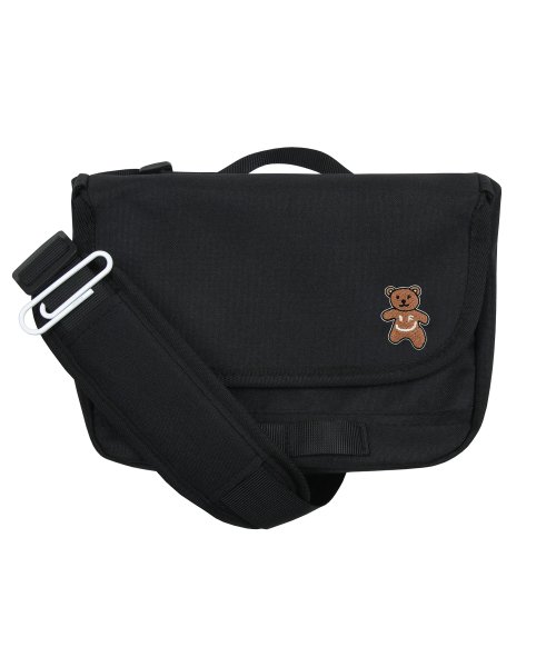 MUSINSA GRAVER UNISEX BEAR SMILE EMBROIDERED CROSS MINI MESSENGER