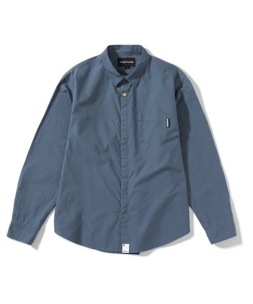 MUSINSA YESEYESEE Multi Colored Button Plain Shirts Blue