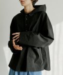 말렌(MALEN) unisex cotton hood anorak black